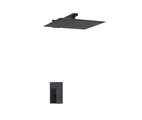 Встраиваемый комплект для душа с верхней душевой насадкой А20219 WasserKRAFT Abens 2000 цвет: Черный