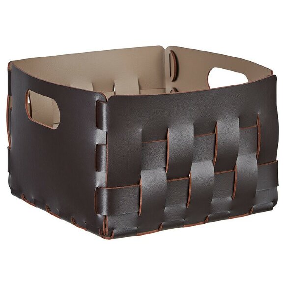 Корзинка Bottega ADJ Италия, 25x25xH20 цвет: шоколад (капучино) арт. 1044.06/04