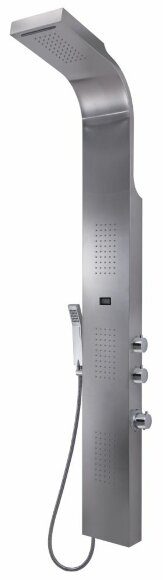 Душевая панель с термостатом, SPA 02 Gedy, нержавеющая сталь арт. GYSP10602(IS)