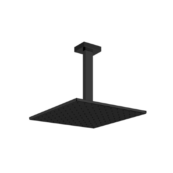 Верхний душ для потолочного крепления 300x300мм, Rettangolo Gessi цвет: Black XL - 15186#299