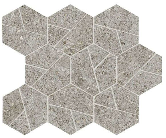 Мозаика Boost Stone Grey Mosaico Hex 25x28,5 Atlas Concorde Italy арт. A7CZ