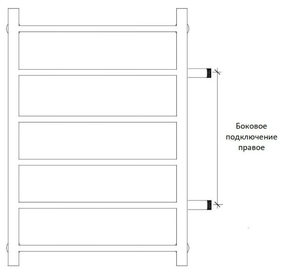 Полотенцесушитель водяной, черный, Secado 100x50, Агата 1 К - 4673739223017