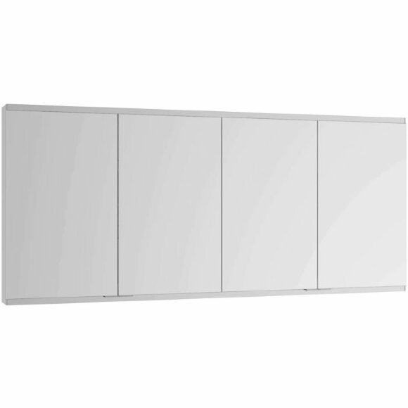 Keuco Шкаф без подсветки с четырьмя дверцами, настенный, анодированный, Royal modular 2.0, 800401160000500 цвет: алюминий серебристый анодированный