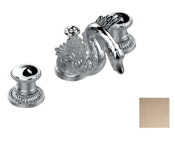 Смеситель для раковины на три отверстия устанавливаемый на борту с донным клапаном, THG Cygne, matt umber pvd (H67) - G31-151 Смеситель для раковины на три отверстия устанавливаемый на борту с донным клапаном, THG Cygne, matt umber pvd (H67) - G31-151