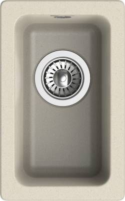 Кухонная мойка Berkana 305x455, 1 чаша, Rivelato, BK-25 beige scuro цвет: бежевый