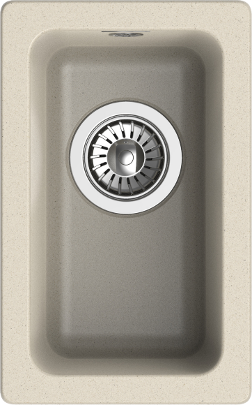 Кухонная мойка Berkana 305x455, 1 чаша, Rivelato, BK-25 beige scuro цвет: бежевый