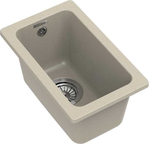 Кухонная мойка Berkana 305x455, 1 чаша, Rivelato, BK-25 beige scuro цвет: бежевый