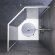 Душевой уголок 90x90 профиль хром матовый стекло прозрачное AM.PM Gem арт. W90G-405-090MT