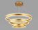 Подвесной светодиодный светильник Acrylica Original неоклассика FA6183, Ambrella light цвет: золотой