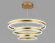 Подвесной светодиодный светильник Acrylica Original неоклассика FA6183, Ambrella light цвет: золотой