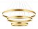 Подвесной светодиодный светильник Acrylica Original неоклассика FA6183, Ambrella light цвет: золотой
