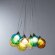 Подвесная светодиодная люстра, вид современный Pallone Arte Lamp цвет:  зеленый - A3026SP-9CC