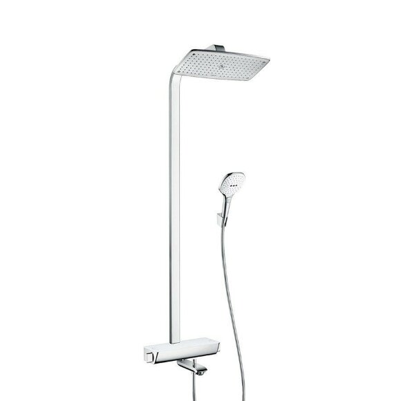Hansgrohe душевая система с термостатом для ванны, Raindance E, глянцевый хром арт. 27113000