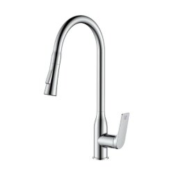 Смеситель для кухни с выдвижным изливом хром, Haiba - HB73816 Смеситель для кухни с выдвижным изливом хром, Haiba - HB73816