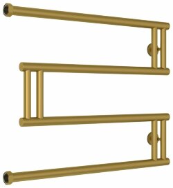 Водяной полотенцесушитель High-Tech+ model "M" 500х650  Сунержа, 032-4050-5065 цвет:  матовое золото