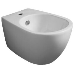 Биде подвесное с одним отверстием, Vignoni Simas, с креп., белое матовое арт. VI19/F85 BM