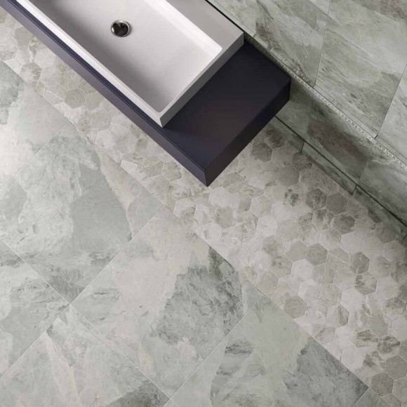 Купить Italon Charme Extra Floor Project 620110000067 Silver Hexagon Cer 25x29 в Москве