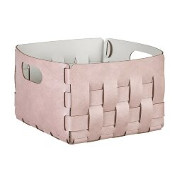 Корзинка Bottega ADJ Италия, 25x25xH20 цвет: пепельная роза (устричный) арт. 1044.07/02 Корзинка Bottega ADJ Италия, 25x25xH20 цвет: пепельная роза (устричный) арт. 1044.07/02