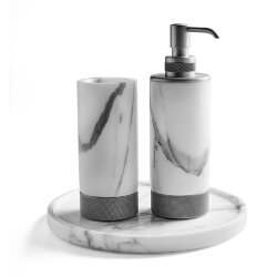 3SC Комплект: стакан, дозатор и лоток,  Apuana 2.0 цвет: хром арт. AP99ASL