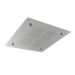 Верхний душ 42х42 см встраиваемый в потолок с функцией дождя, небулайзера, аромотерапии и хромотерапии, хром - N399999711