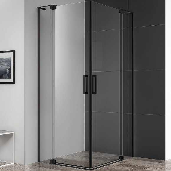 Душевой уголок SLIDER Черный матовый Cezares - SLIDER-AH-2-70/80-90/100-C-NERO