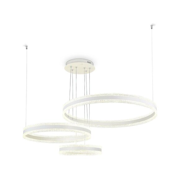 Подвесной светодиодный светильник Acrylica Original неоклассика FA6201, Ambrella light цвет: белый