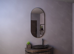 Зеркало 50 х 90 см Miralls Ameli, цвет: чёрный, арт. Ameli400900 Зеркало 50 х 90 см Miralls Ameli, цвет: чёрный, арт. Ameli400900