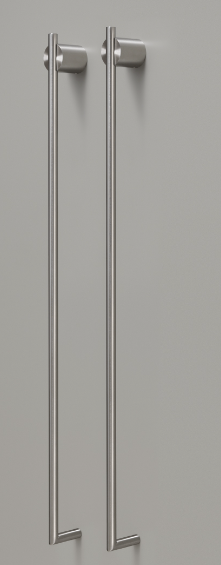 Электрический полотенцесушитель CeaDesign Equilibrio 2хL.1060 мм, цвет сатинированная сталь, арт. EQB22
