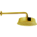 Верхний душ D220 мм с настенным держателем L270 мм CISAL Shower цвет: золото арт. DS01327024
