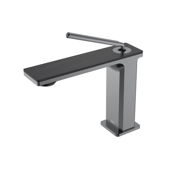 Смеситель для раковины, GF-7105-GM, Gunmetal, Black&White арт. 7105GM