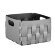 Корзинка Bottega ADJ Италия, 25x25xH20 цвет: серый (черный) арт. 1044.03/01