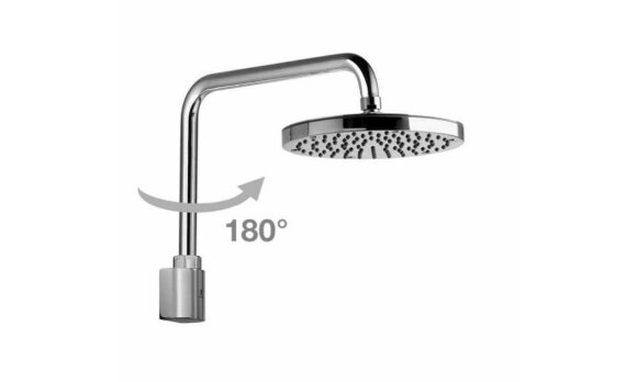 Верхний душ с поворотным кронштейном, Oki Bossini, H59405.030 цвет: хром