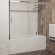 RGW Шторка на ванну sc-45 180x150 профиль хром стекло прозрачное алюминий, стекло арт. 34114518-11