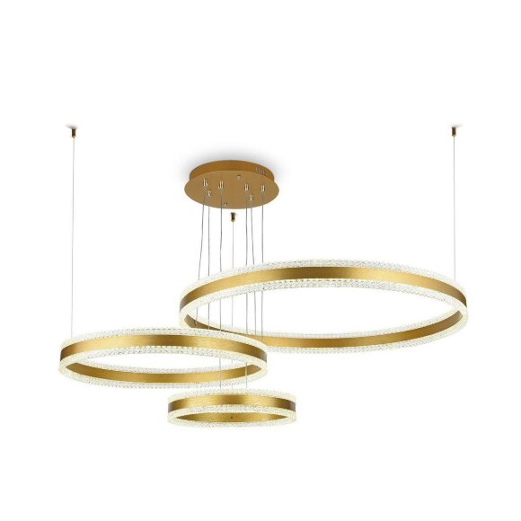 Подвесной светодиодный светильник Acrylica Original неоклассика FA6203, Ambrella light цвет: золотой