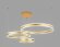 Подвесной светодиодный светильник Acrylica Original неоклассика FA6203, Ambrella light цвет: золотой