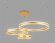 Подвесной светодиодный светильник Acrylica Original неоклассика FA6203, Ambrella light цвет: золотой