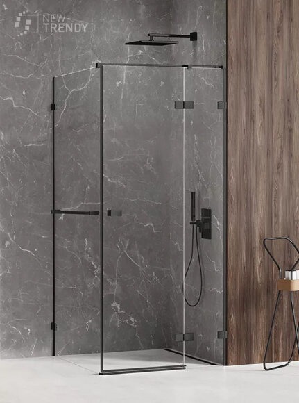 Душевое ограждение R 80x120x200 Avexa black New Trendy черный арт. EXK-2570