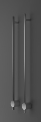 Дизайн радиатор BRONER BRUNO электро 1000 мм матовая сталь, арт. H/V1000satin 