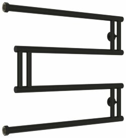 Водяной полотенцесушитель High-Tech+ model "M" 500х650  Сунержа, 31-4050-5065 цвет:  матовый чёрный