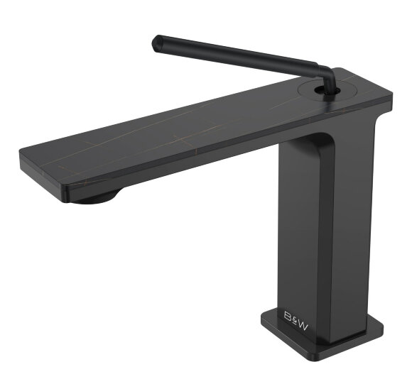 Смеситель для раковины, GF-7105-MB, Matt Black, Black&White арт. 7105MB