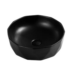 BelBagno Раковина накладная керамическая 410x410x145, круглая, глянцевый белый, арт. BB1409H301