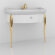 Комплект мебели 100см KERASAN Retro, 7363K8 Цвет: bianco/oro