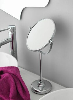 Настольное круглое поворотное косметическое зеркало (3x) STIL HAUS, золото - 752(16)