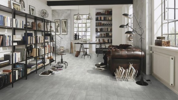 Виниловый ламинат WINEO DB00140 Бетон Темный Смысл Москва