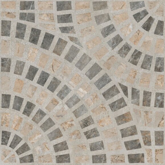 K949793LPR01VTE0 Marble-Beton Декор Круговой Темный ЛПР 60x60 VITRA  арт. УТ-00018909