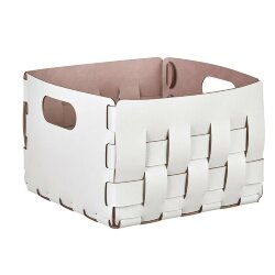 Корзинка Bottega ADJ Италия, 25x25xH20 цвет: устричный (пепельная роза) арт. 1044.02/07 Корзинка Bottega ADJ Италия, 25x25xH20 цвет: устричный (пепельная роза) арт. 1044.02/07