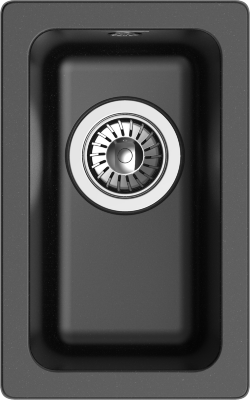 Кухонная мойка Berkana 305x455, 1 чаша, Rivelato, BK-25 nero цвет: черный