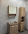 Тумба с раковиной  Марио дуб темный  Comforty  - 00-00004155