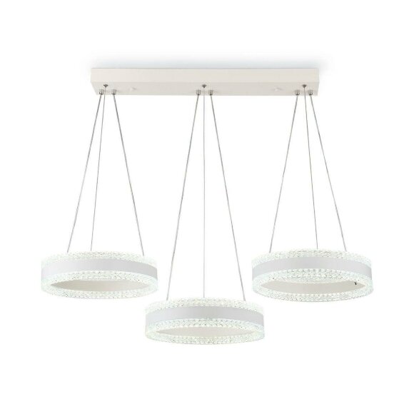 Подвесной светодиодный светильник Acrylica Original неоклассика FA6206, Ambrella light цвет: белый