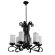 Подвесная люстра, вид классика Scroll Arte Lamp цвет:  белый - A7915LM-6BK